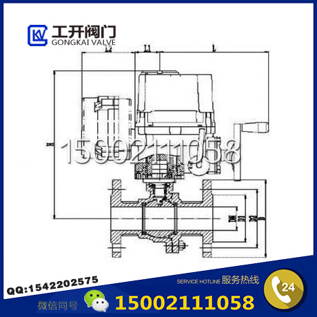 FBQ941F防爆電動(dòng)球閥結(jié)構(gòu)圖