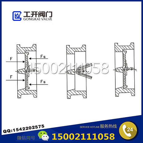 H76J襯膠止回閥結(jié)構(gòu)圖