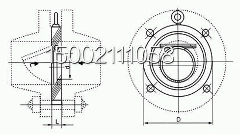 H74TC陶瓷圓盤止回閥結(jié)構(gòu)圖