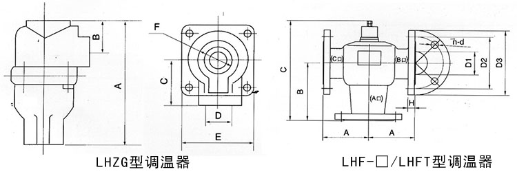 船用三通溫度調節(jié)閥結構尺寸