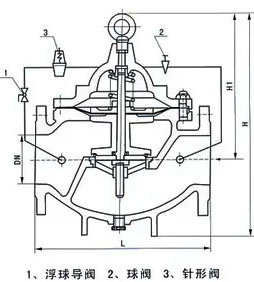 200X減壓閥結構尺寸