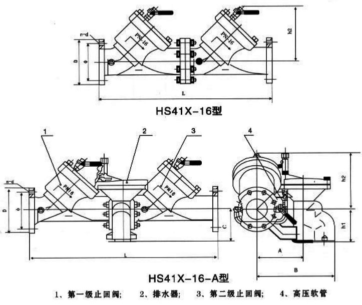 HS41X防污隔斷閥結(jié)構(gòu)尺寸